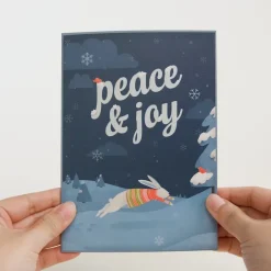 Lovepop Greeting Cards|Christmas 12/25|Peace & Joy Woodland Gathering Pop-Up Card
