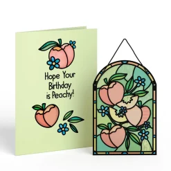 Lovepop Suncatcher Cards|Birthday|Peachy Birthday Peaches Suncatcher Card
