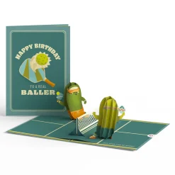 Lovepop Greeting Cards|Birthday|Pickleball Birthday Baller Pop-Up Card