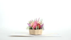 Lovepop Greeting Cards|Birthday|Pink Rose Basket Pop-Up Card