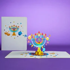 Lovepop Hanukkah 12/14|Kids|Playpop Card™: Hanukkah Menorah