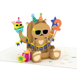 Lovepop Kids|Playpop Card™: 2nd Birthday Bear