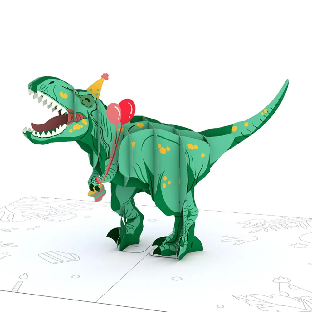 Lovepop Birthday|Kids|Playpop Card™: T-Rex Birthday