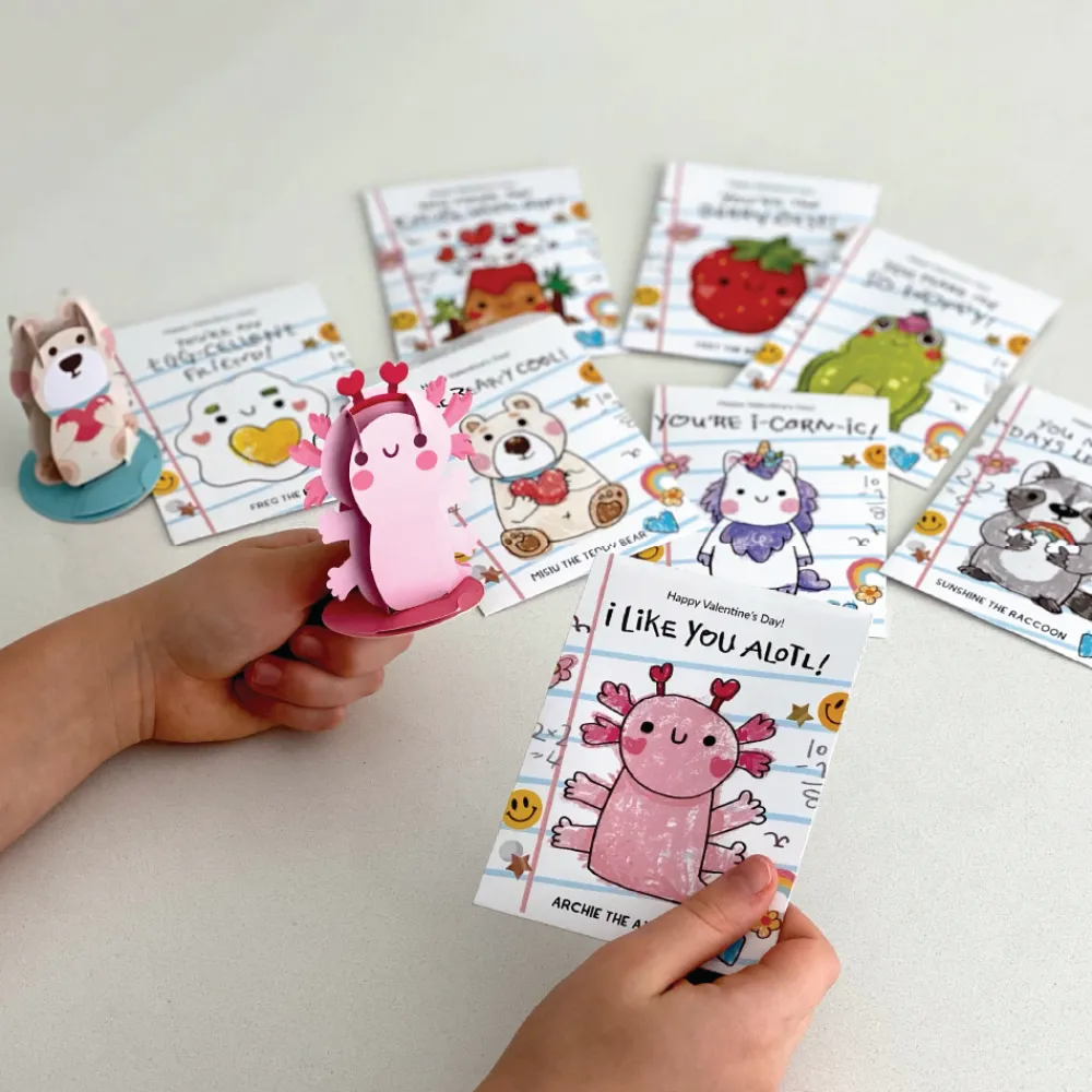 Lovepop Valentine'S Day 2/14|Kids|Playpop Explorers™: Assorted Valentine's for Kids 8-Pack