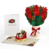 Lovepop Pop-Up Bouquets|Card & Gift Bundles|Poinsettia Christmas Bundle