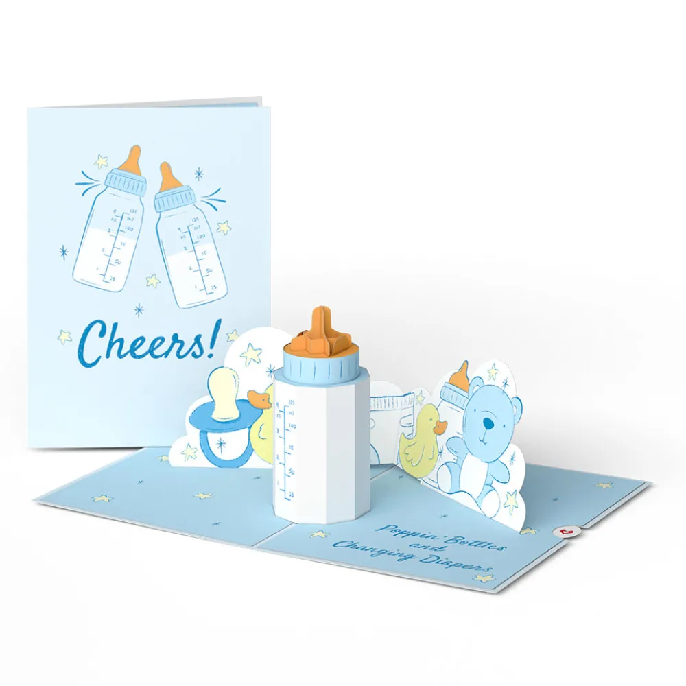 Lovepop Baby|Poppin' Bottles and Changing Diapers New Baby Pop-Up Card