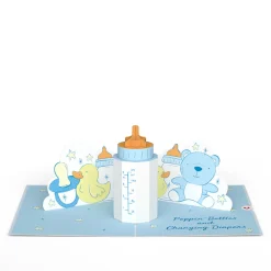 Lovepop Baby|Poppin' Bottles and Changing Diapers New Baby Pop-Up Card