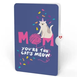 Lovepop Pop-Up Bouquets|Birthday|Purr-fect Cat Birthday Bouquet and Sentiment Set for Mom