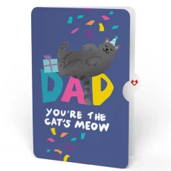 Lovepop Pop-Up Bouquets|Dad|Purr-fect Cat Birthday Bouquet and Sentiment Set for Dad