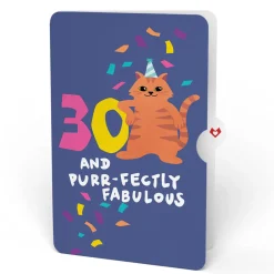 Lovepop Pop-Up Bouquets|Purr-fect Cat 30th Birthday Bouquet and Sentiment Set
