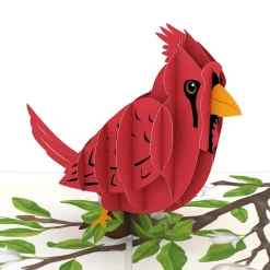 Lovepop Greeting Cards|Just Because|Radiant Cardinal Pop-Up Card