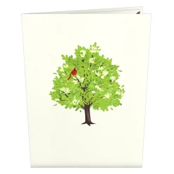 Lovepop Greeting Cards|Just Because|Radiant Cardinal Pop-Up Card