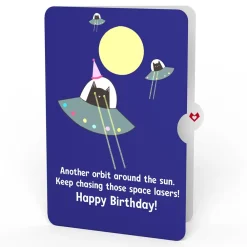 Lovepop Plushpop|Birthday|Rainbow Bear with Space Laser Cats Birthday Plushpop Card and Sentiment Set