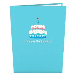 Lovepop Birthday|Lgbtq+|Rainbow Birthday Cake Pop-Up Card