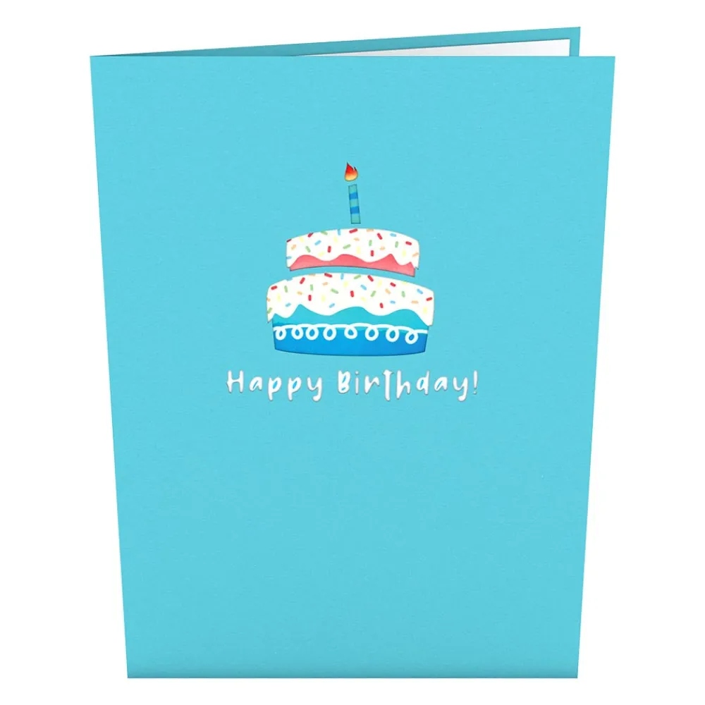 Lovepop Birthday|Lgbtq+|Rainbow Birthday Cake Pop-Up Card