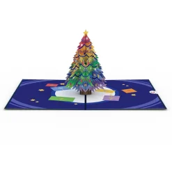 Lovepop Greeting Cards|Christmas 12/25|Rainbow Christmas Tree Pop-Up Card