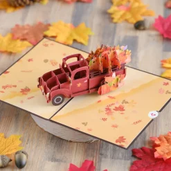 Lovepop Greeting Cards|Just Because|Red Harvest Truck Pop-Up Card