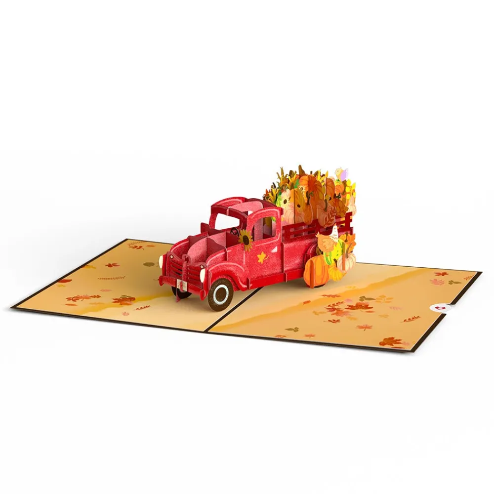 Lovepop Greeting Cards|Just Because|Red Harvest Truck Pop-Up Card