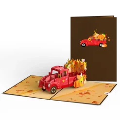 Lovepop Greeting Cards|Just Because|Red Harvest Truck Pop-Up Card