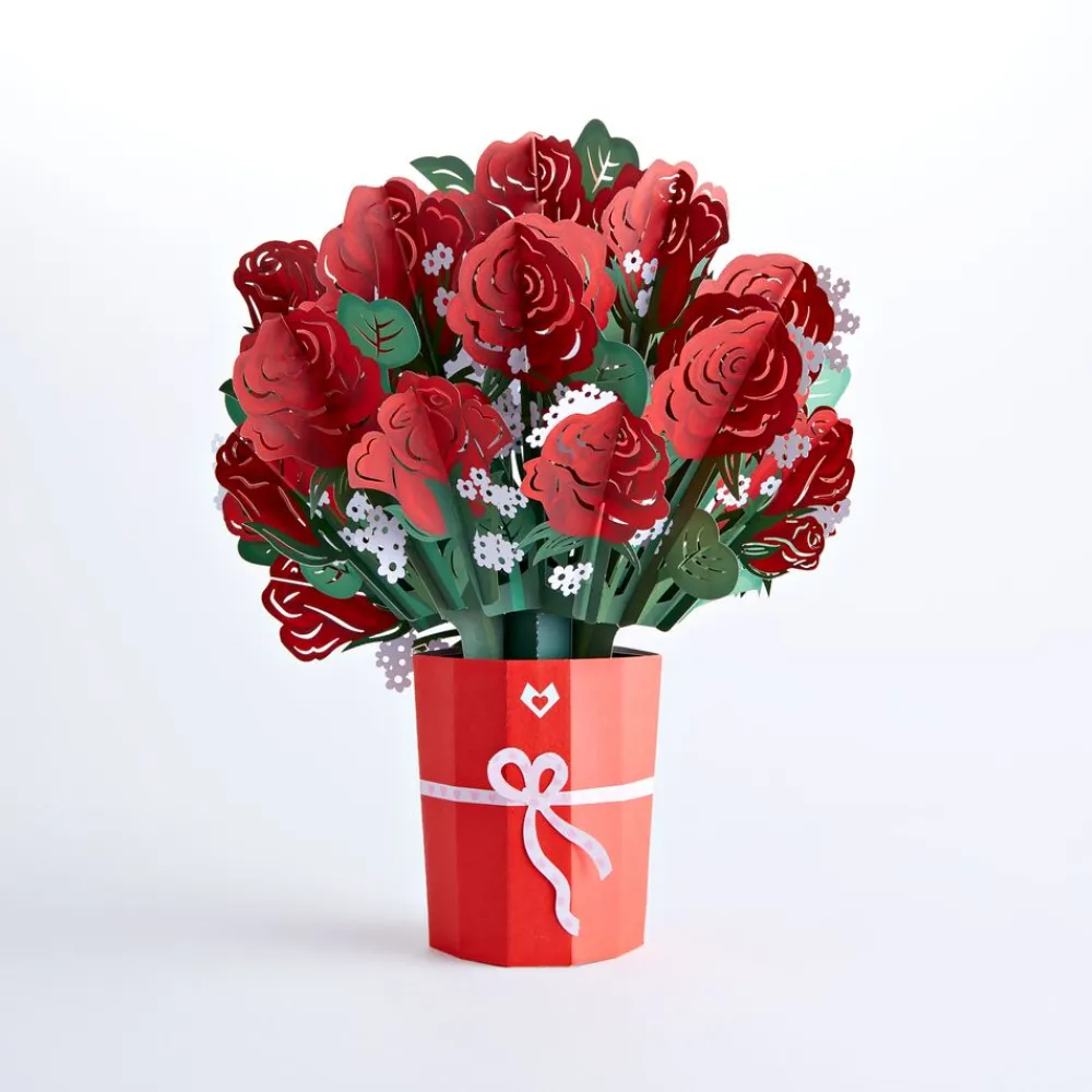 Lovepop Pop-Up Bouquets|Card & Gift Bundles|Red Rose Love Delivery Truck Bundle