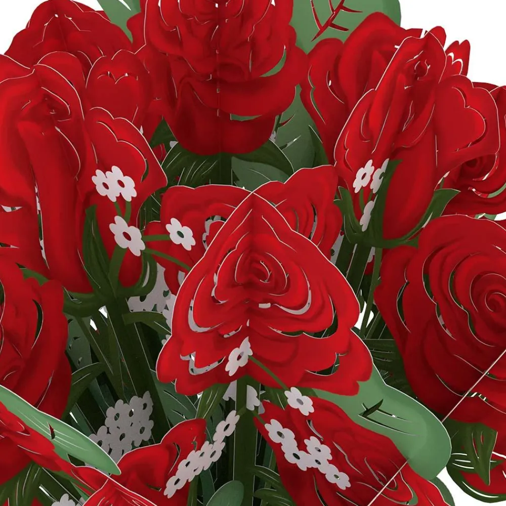 Lovepop Pop-Up Bouquets|Card & Gift Bundles|Red Rose Love Delivery Truck Bundle