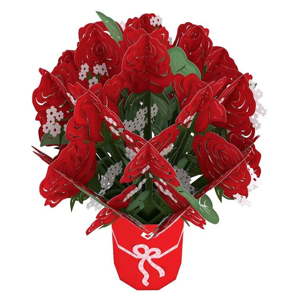 Lovepop Pop-Up Bouquets|Card & Gift Bundles|Red Rose Love Delivery Truck Bundle