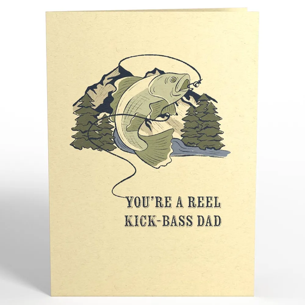 Lovepop Father'S Day 6/15|Dad|Reel Kick-Bass Dad Father's Day Pop-Up Card