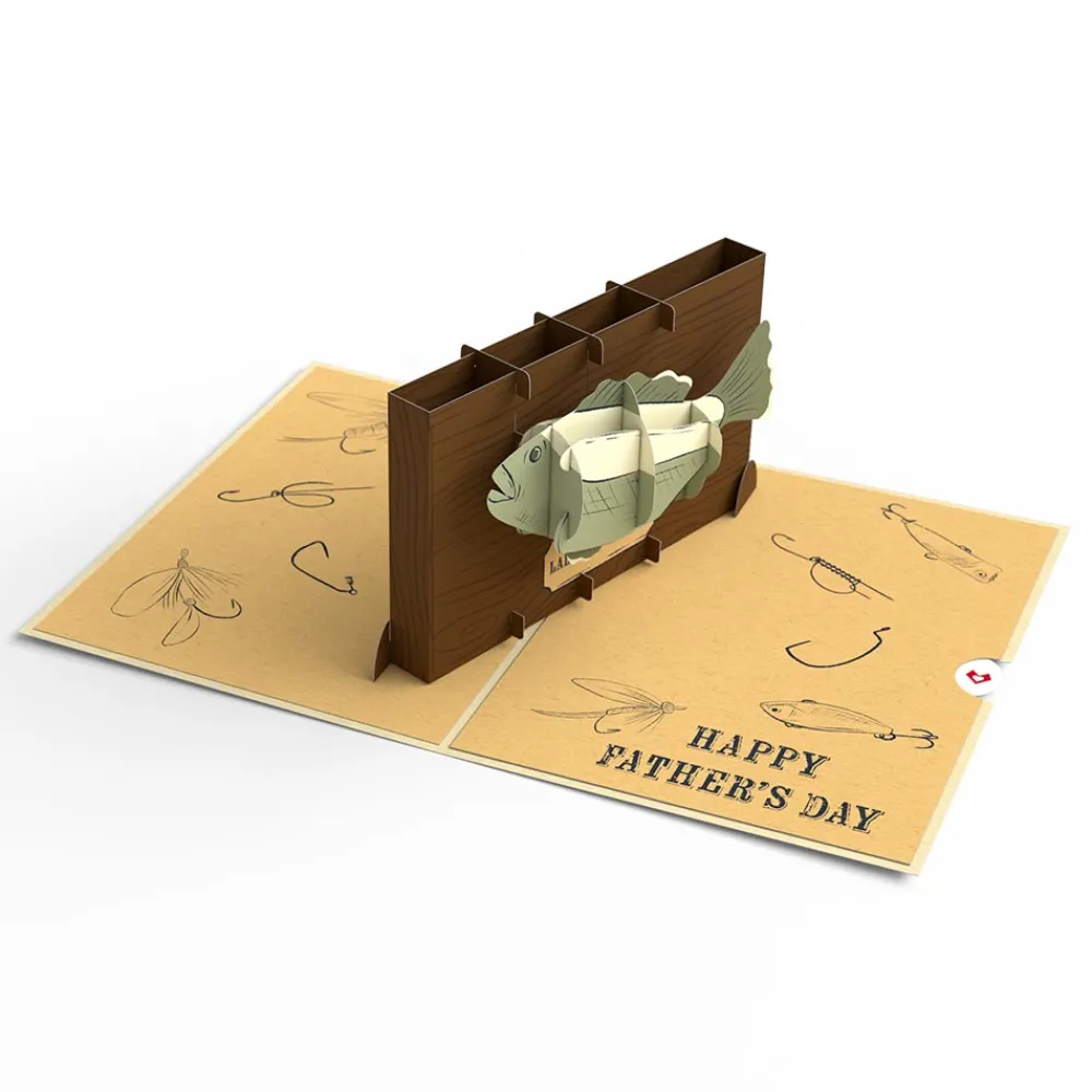 Lovepop Father'S Day 6/15|Dad|Reel Kick-Bass Dad Father's Day Pop-Up Card