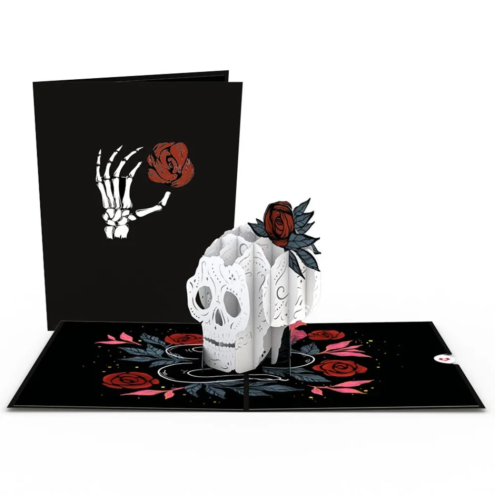 Lovepop Halloween 10/31|Kids|Rose Skull Pop-Up Card