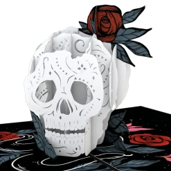 Lovepop Halloween 10/31|Kids|Rose Skull Pop-Up Card