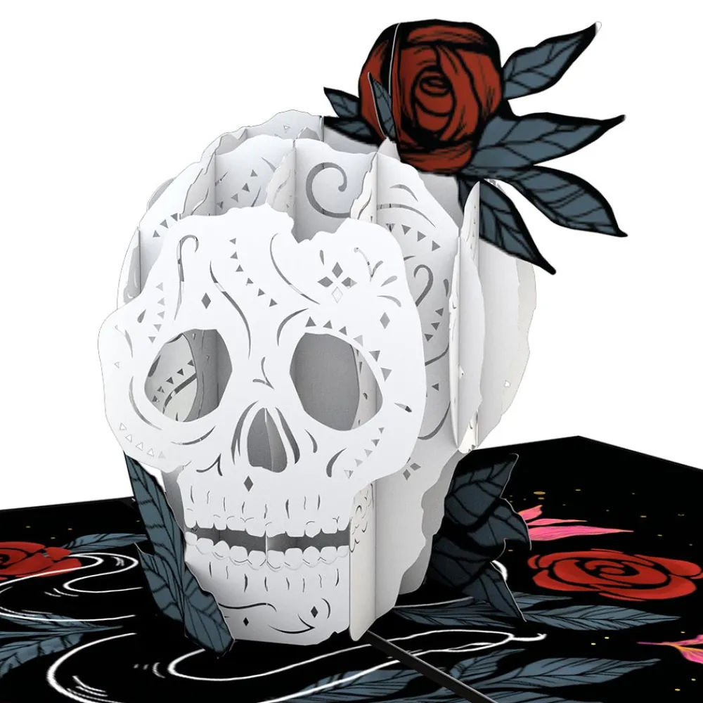 Lovepop Halloween 10/31|Kids|Rose Skull Pop-Up Card