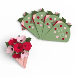 Lovepop Notecards|Just Because|Rosy Ruby Little Blooms (Notecard 5-Pack)
