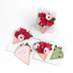 Lovepop Notecards|Just Because|Rosy Ruby Little Blooms (Notecard 5-Pack)