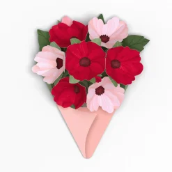 Lovepop Notecards|Just Because|Rosy Ruby Little Blooms (Notecard 5-Pack)