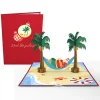 Lovepop Greeting Cards|Christmas 12/25|Santa Hammock Pop-Up Card