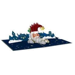 Lovepop Christmas 12/25|Santa Moon Pop-Up Card