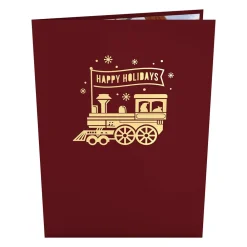 Lovepop Greeting Cards|Christmas 12/25|Santa Train Pop-Up Card
