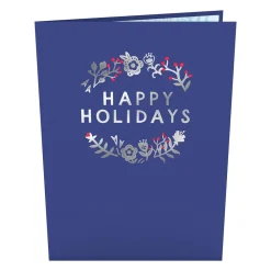 Lovepop Greeting Cards|Christmas 12/25|Scandinavian Style Holiday Foxes Pop-Up Card