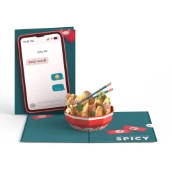 Lovepop Greeting Cards|Anniversary|Send Noods Spicy Pop-Up Card