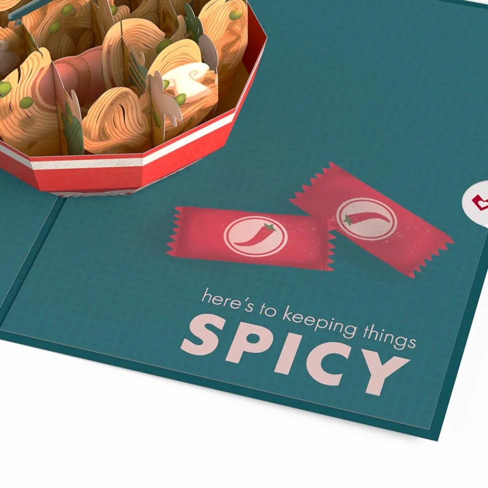 Lovepop Greeting Cards|Anniversary|Send Noods Spicy Pop-Up Card