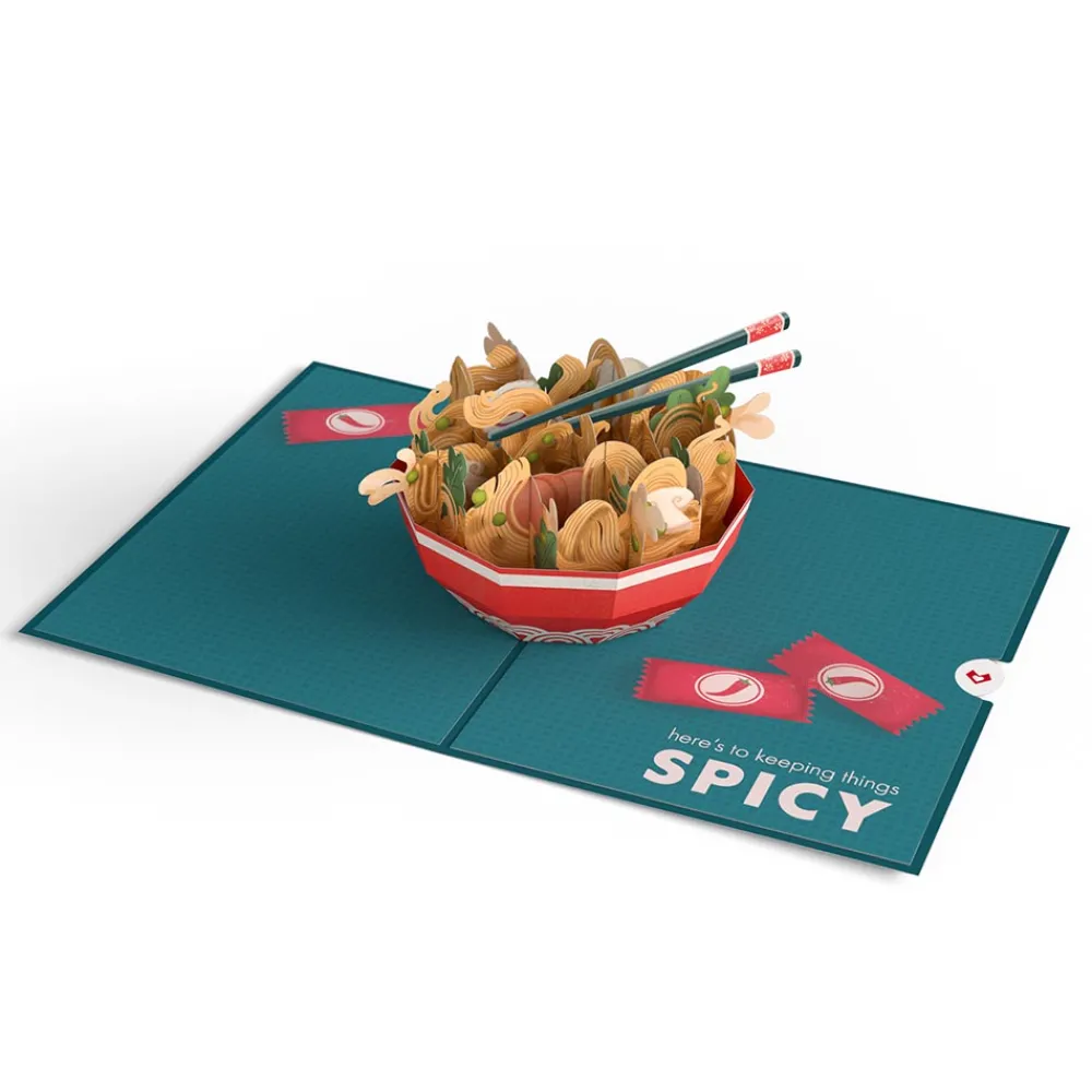 Lovepop Greeting Cards|Anniversary|Send Noods Spicy Pop-Up Card