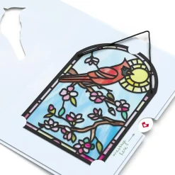 Lovepop Suncatcher Cards|Decor|Sending Sunshine Cardinal Suncatcher Card