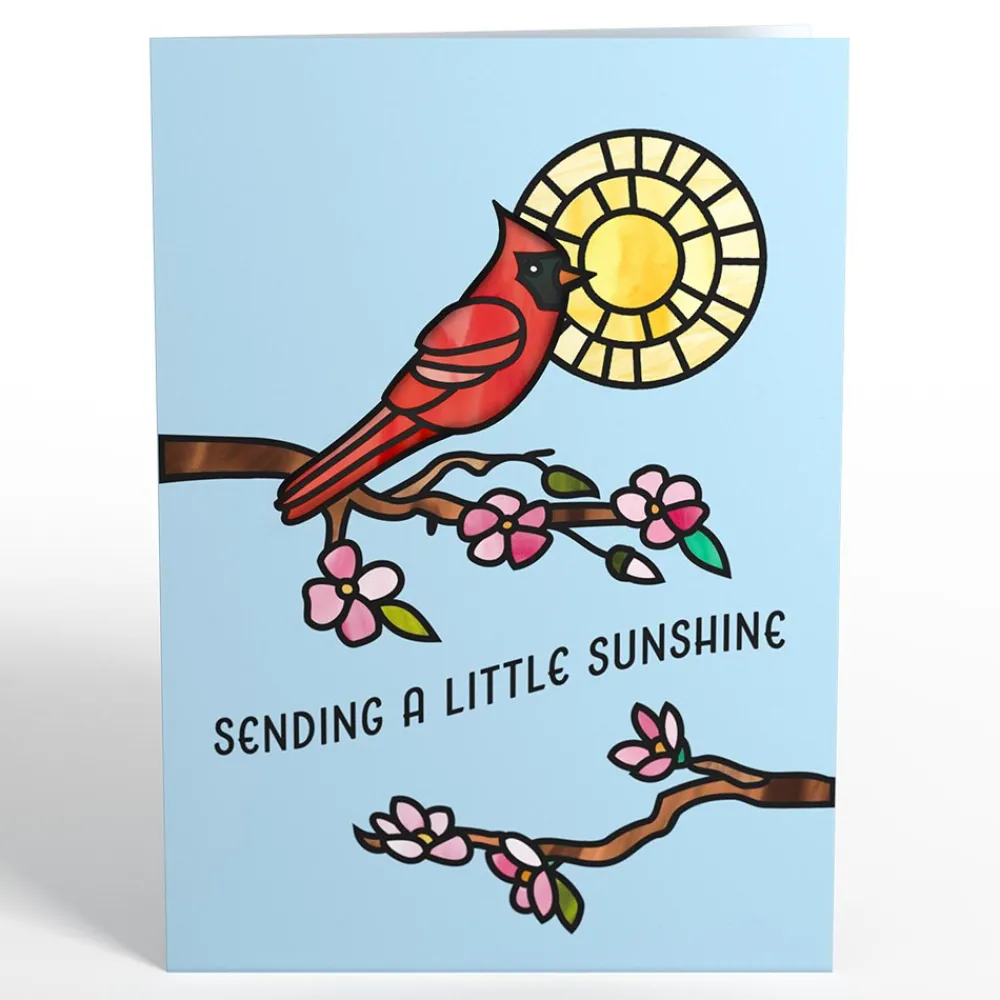 Lovepop Suncatcher Cards|Decor|Sending Sunshine Cardinal Suncatcher Card