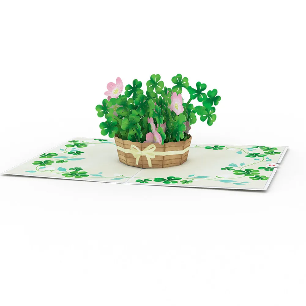 Lovepop Greeting Cards|St. Patrick'S Day 3/17|Shamrock Basket St. Patrick's Day Pop-Up Card