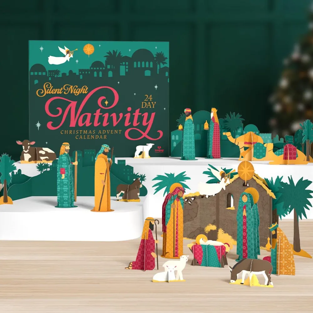 Lovepop Advent Calendars|Religious|Silent Night 24 Day Nativity Christmas Advent Calendar
