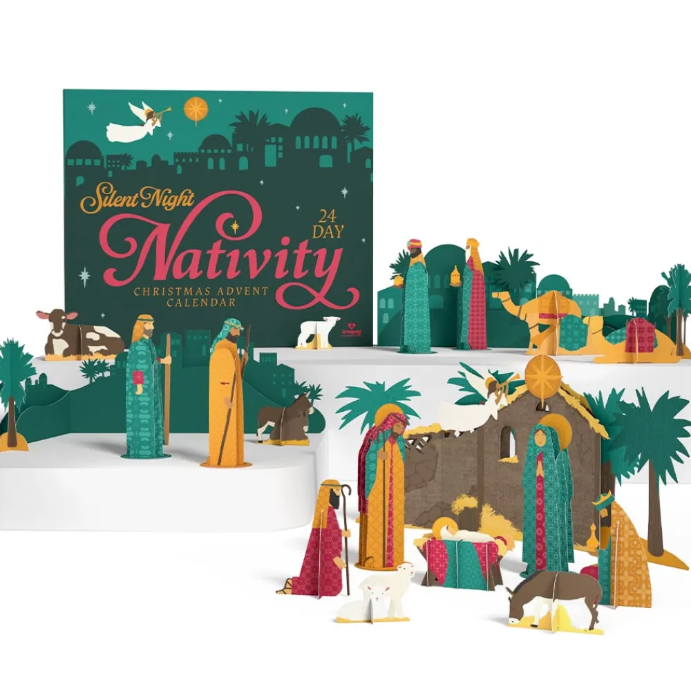Lovepop Advent Calendars|Religious|Silent Night 24 Day Nativity Christmas Advent Calendar