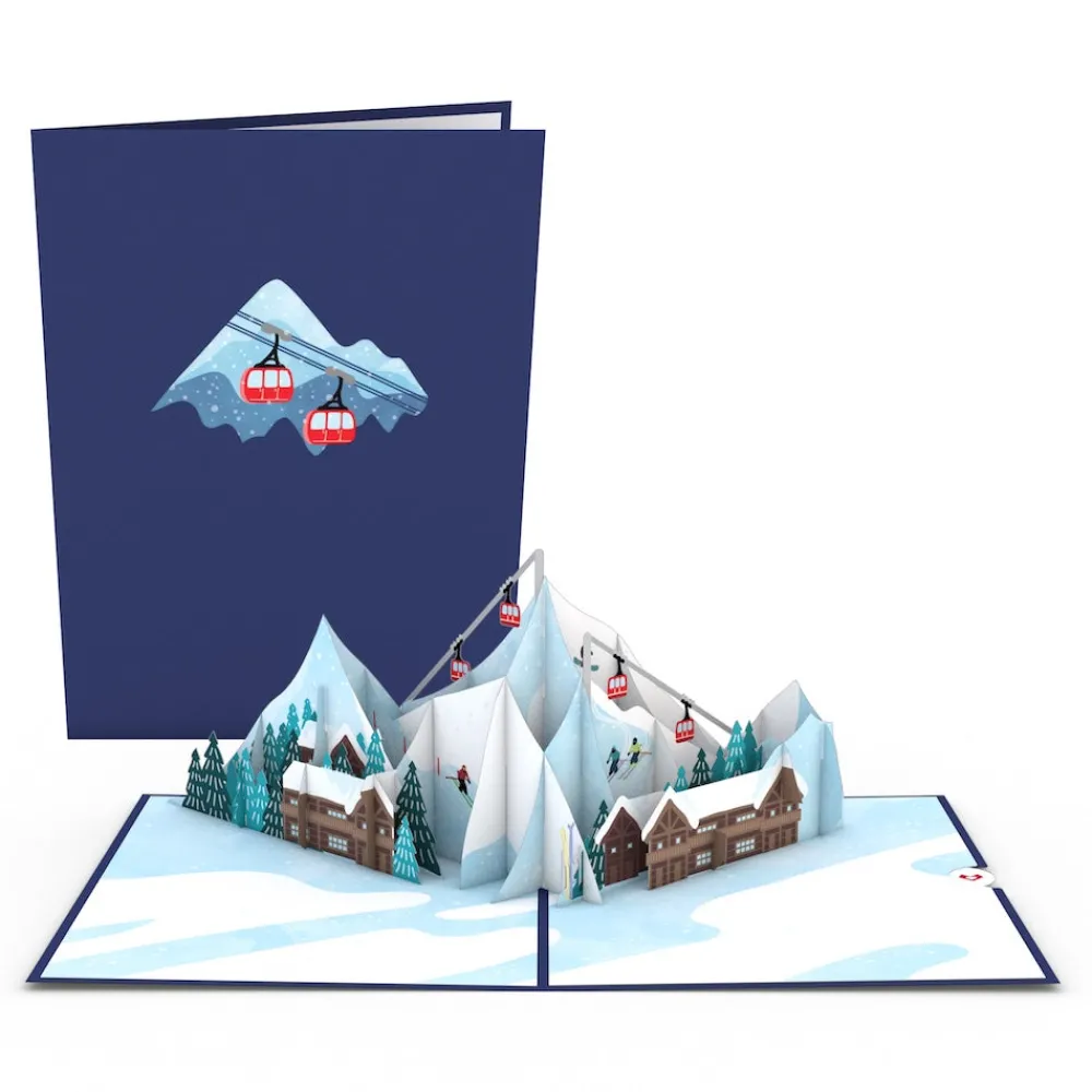 Lovepop Greeting Cards|Just Because|Ski Village Pop-Up Card