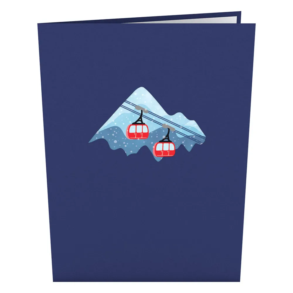 Lovepop Greeting Cards|Just Because|Ski Village Pop-Up Card