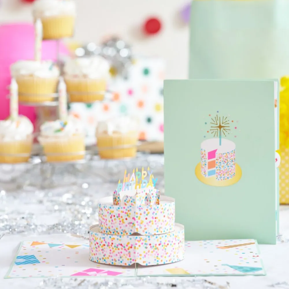 Lovepop Greeting Cards|Birthday|Sprinkles Birthday Cake Pop-Up Card