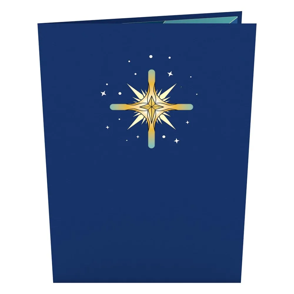 Lovepop Religious|Christmas 12/25|Stained Glass Holy Family Pop-Up Card